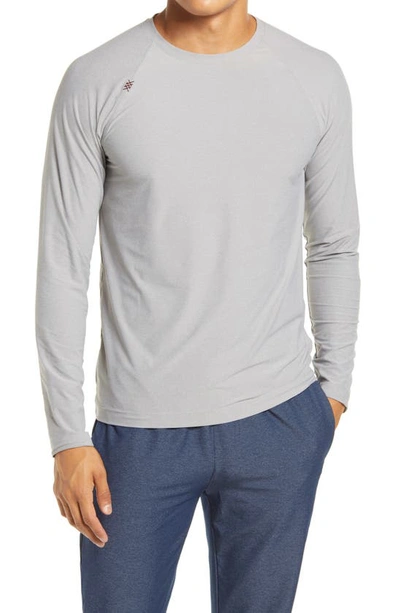 Rhone Crew Neck Long Sleeve T-shirt In Gray Heather Camo