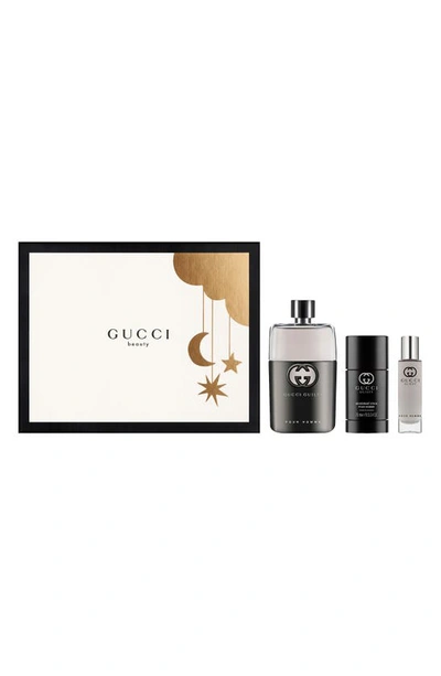 Gucci Guilty Pour Homme Eau De Toilette Set (usd $157 Value)