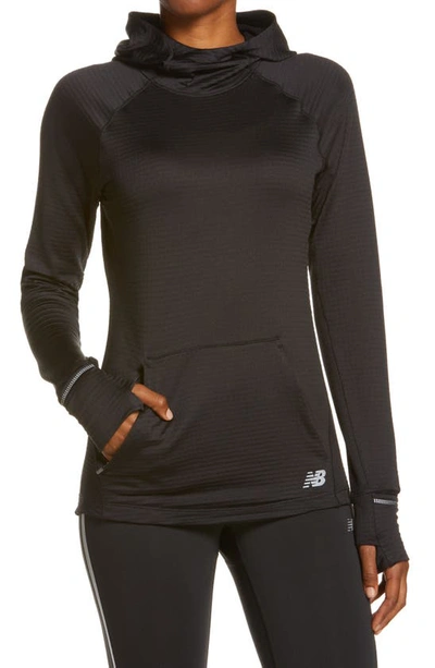 New Balance Women's Nyc Half Impact Heat Grid Hoodie In Black