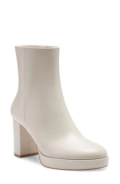 Vince Camuto Ashlee Bootie In Cream White Leather
