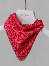 Robert Graham Paper Airplane Print Scarf Bandana Face Mask In Red