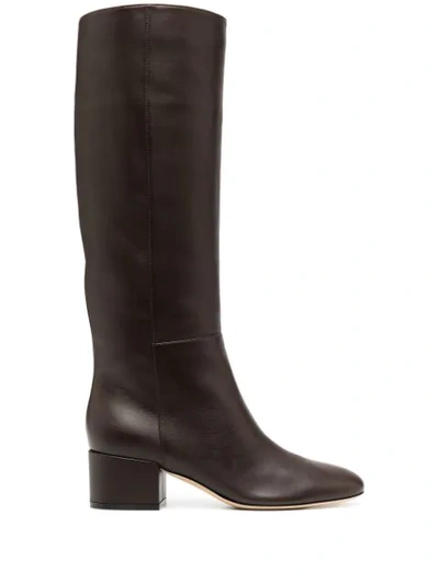 Sergio Rossi Knee-high Boots In Brown