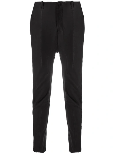 Masnada Multi-panel Design Trousers In Black