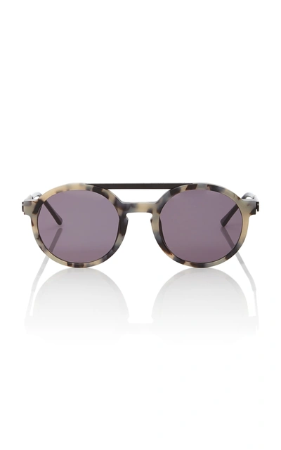 Thierry Lasry Dr Woo Round-frame Acetate Sunglasses In Grey