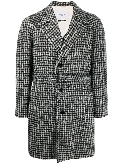 Paltò Single-breasted Wool Coat In Black