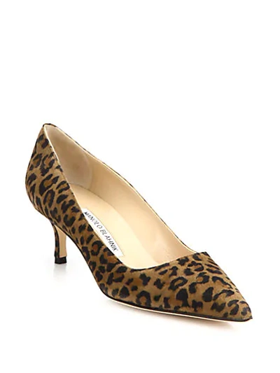 Manolo Blahnik Bb Leopard-print Calf Hair Pump In Leopard Su