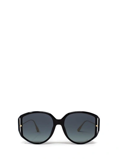 Dior Direction2 Dark Havana Sunglasses In Black