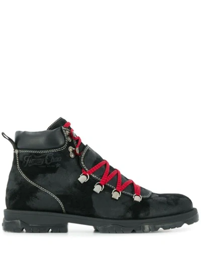 Jimmy Choo Barra Hiker-style Boots In Black