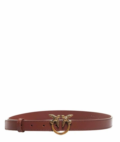 Pinko Women's Brown Leather Belt