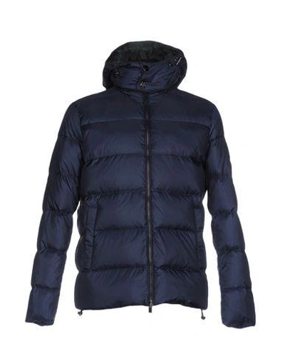 Michael Kors Down Jacket In Dark Blue