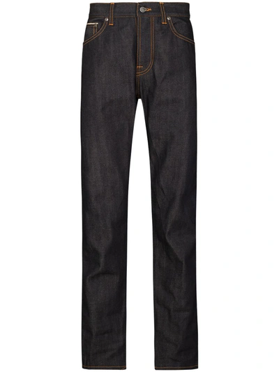 Nudie Jeans Jeans Thin Finn Dry Selvage Comfort L34 In Blue