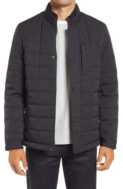 Ted Baker Trent Quilted Jacket In Navy