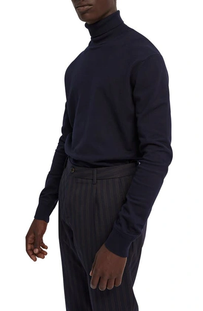 Scotch & Soda Slim Fit Turtleneck Sweater In Night