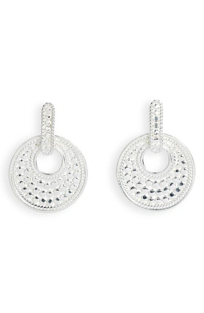 Anna Beck Open Circle Drop Stud Earring In Silver