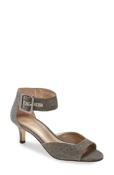 Pelle Moda Berlin Sandal In Smoke Glitter Fabric