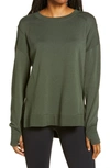 Sweaty Betty After Class Sweatshirt In Olive Green