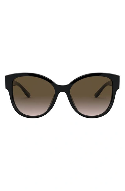 Tory Burch Smoke Gradient Round Ladies Sunglasses Ty7155u 170913 56 In Black