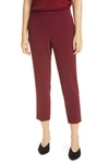 Theory Treeca Pull-on Trousers In Currant
