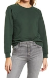 Ag Lan Cotton Sweatshirt In Rich Verdure