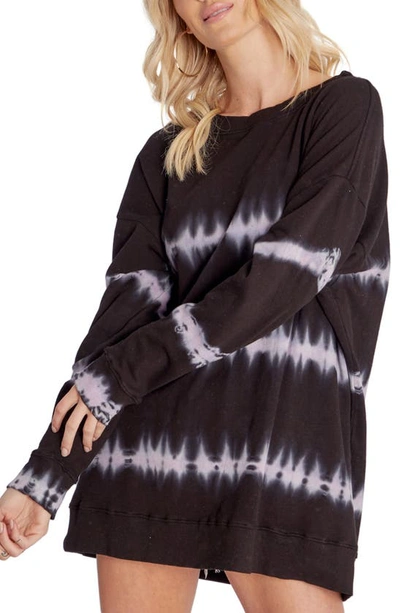 Wildfox Tie Dye Sweatshirt In Dusk Stripe Dye