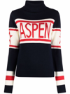 Perfect Moment Schild Courchevel-intarsia Merino-wool Sweater In Navy