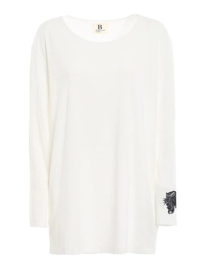 Yohji Yamamoto Oversized Long Sleeve T-shirt In White