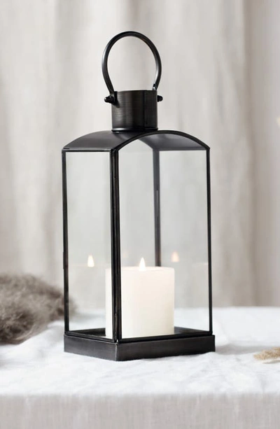 The White Company Small Fireside Lantern In Clear