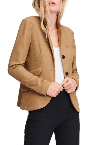 Rag & Bone Slade Wool Blazer In Dark Camel