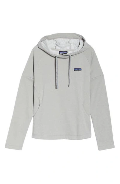 Patagonia Quiet Ride Recycled Polyester Hoodie In Drifter Grey