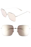 Dior Stellaire 1 59mm Square Sunglasses In Palladium