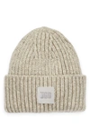 Ugg Chunky Ribbed Beanie In Light Grey