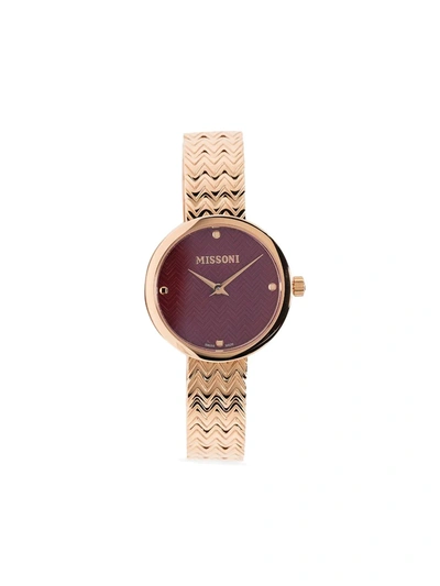 Missoni Logo Rose Gold 29mm Bracelet Watch