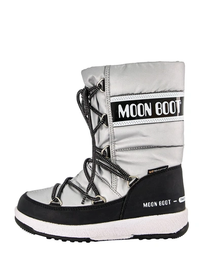 Moon Boot Kids Boots For Girls In Argento