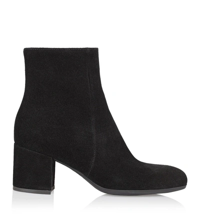 La Canadienne Joanie Suede Booties In Black