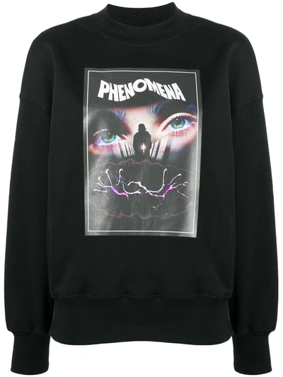 Msgm Phenomena Print Sweatshirt In Black