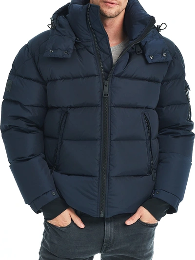 Sam Matte Glacier Puffer Jacket In Navy