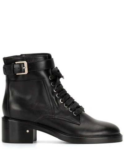 Laurence Dacade Solene Lace-up Ankle Boots In Black