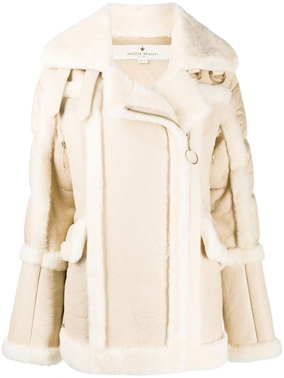 Nicole Benisti Montmartre Shearling-lined Puffer Jacket In Neutrals