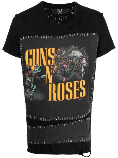 Mjb Marc Jacques Burton Guns N' Roses Band T-shirt In Black
