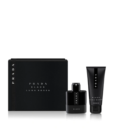 Prada Luna Rossa Black Eau De Toilette Gift Set In White