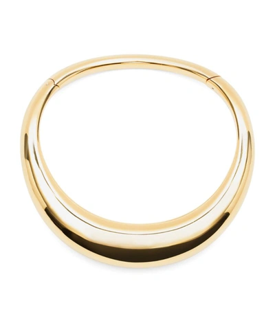 Alexander Mcqueen Dome Choker In Antique Gold