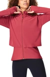 Sweaty Betty Fast Track Jacket In Renaissance Red