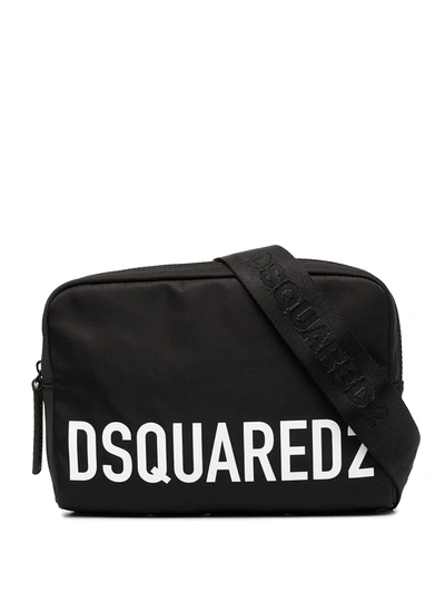 Dsquared2 Branded Belt Bag In Black