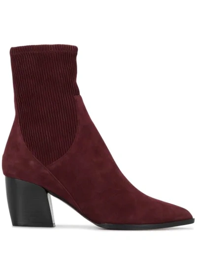 Pierre Hardy Rodeo Ankle Boots In Red