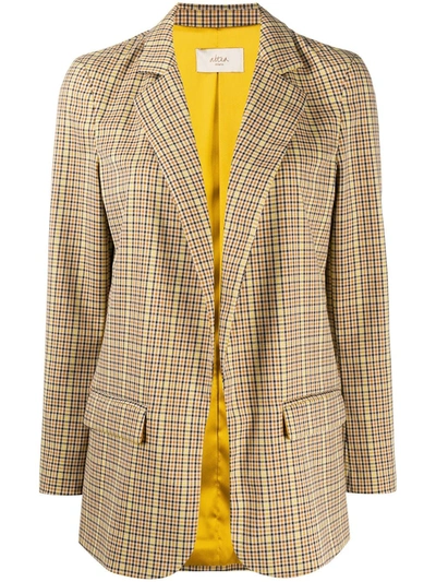 Altea Check Print Blazer In Neutrals