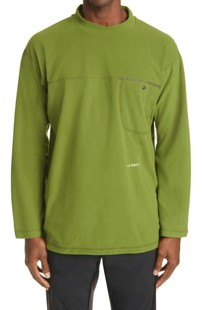 And Wander Thermotron Fleece Top In Yellow Green
