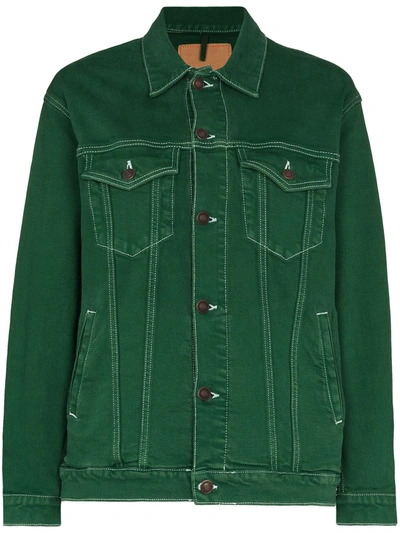 Jeanerica Oversized Denim Jacket In Green