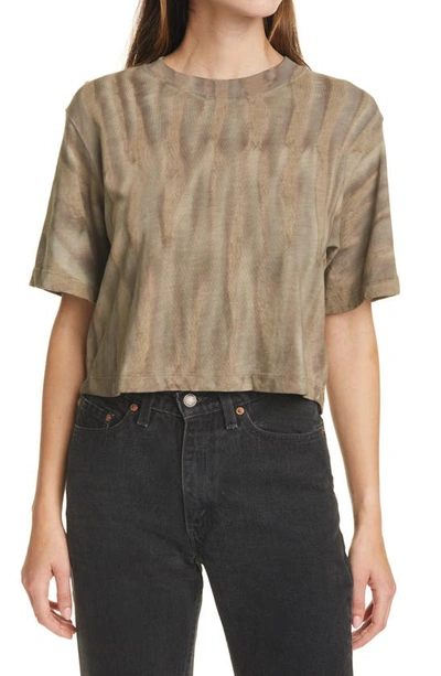 Cotton Citizen Tokyo Crop Tee In Ash Drip