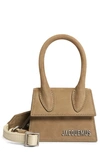 Jacquemus Le Chiquito Homme Satchel In Khaki