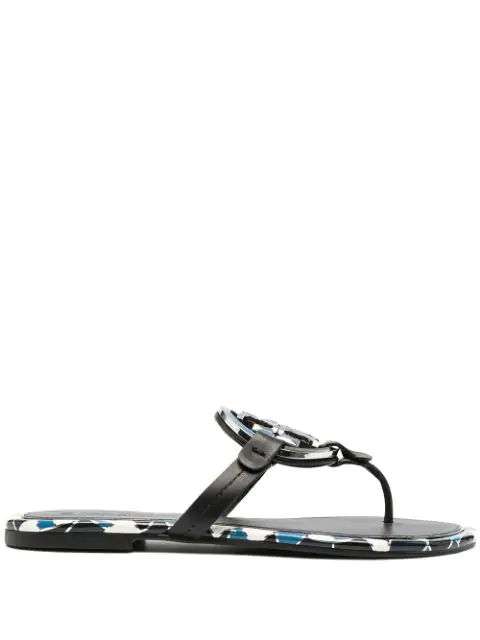 tory burch miller enamel sandals